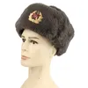 Sowjetische Abzeichen Woolen Trapper Hats Lei Feng Cap Outdoor Cold plus Thick Velvet Mens Womens Winter Ear Warm Army Hat Ushanka1880