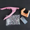 78 peças Acrílico em pó Manicure Nail Art Kit Glitter Para Unhas DIY Acrílico Strass Glitter Dicas de Prego Gemas Kit Decoração