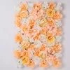 装飾的な花の壁40x60cm美しいシルクローズ人工花の結婚式の装飾高品質のロマンチックな結婚式の背景D9809804