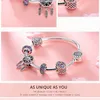 Wholesale-g Silver Dream Catcher Holder Heart Enamel Spacer Bracelets & Bangles for Women Silver Jewelry Anniversary birthday Gift