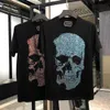 Ny Mens Designer T Shirts Special Collar T Shirt Män Varumärke Kläder Mode Tryckt sommare T Shirt Male Top Quality Tees ADT701099