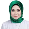 Lenço de seda de cetim Hijab lenço para mulheres cor sólida Lenço Cachecóis Cabelo Praça xales e Wraps Chefe Lenços Lady 90 * 90 centímetros