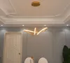 Altın Krom Kaplama Modern Led Avize Yemek Odası Mutfak Oda Salon Ev Deco Avize Armatür MYY için Asma