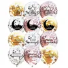 12-дюймовый круглый Ид Мубарак фольгированные шары прозрачный Рамадан Ид Мубарак печать Звезда Луна баллоны Ид аль-Фитр поставки