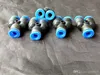 Синяя тройник затяжки аксессуары, стеклянные курительные трубки красочной мини-мульти-цвет Ручной Труба Лучшей Ложка Глас