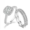 Square Cyrron 318R Zestaw pierścieniowy dla kobiet mieszaj 3 złoto kolor mody biżuteria bijoux oryginalny projekt4720838