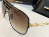 Men 2045 Pilot Sunglasses Gold Black Frame Grey Gradient Lenses Sun Glasses Vintage Sunglasses Shades New with Box