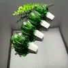 Green Octopus Glass Bubble Head Wholesale Bongs Oil Burner Pipes Water Pipes Rigs Smoking Fre