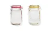 Partihandel Plast Mason Jar Shaped Food Container Safe Storage Bags Reusable Eco Friendly Snacks Bag Sn239