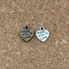 200Pcs lot Antique Silver Bronze Made With Love Heart Charm Pendants For Jewelry Making Earrings Necklace And Bracelet A-528298K