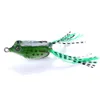 Hengjia 10st / Lot Topwater Fishing With High Carbon Soft Groda Bait 5.5cm 8g Färskvatten Bass Walleye Crappie Minnow Fiske Lure Partihandel