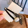 Pince à cheveux élastique en dentelle d'abeille Vintage pour femmes, pince à cheveux rétro, accessoires de mode pour cadeau de fête, haute qualité