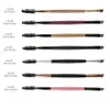 New Arrival Double Brwi Brush Duo Brow Brow Makeup Brush Dwustronne Brwi Płaskie Pędzle Kątowe J1546