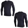 2019 Nuove magliette da corsa per uomo allenamento rapido asciugatura a v Neck Basketball Sport Sport Sports Tops Long Gym Fitness Shirtness Shirt2359020