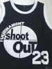 Top Quality Moive Tournament Shoot Out 23 Motaw Wood Jersey Men 96 Birdie Tupac Jerseys College Basketball Acima da borda Traje Duplo Raro