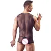 Nieuwe Mannen Slanke Ondergoed Sexy See Through Shapers Heren Ondergoed Net Garen Corset Kleding Bodysuit Men Ultra-Thin Shapewear