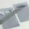 12 * 7,5 cm grigio antistatico trasparente valvola richiudibile cerniera confezione di plastica per confezione di vendita al dettaglio borsa con chiusura a zip pacchetto di vendita al dettaglio per cavo AUX