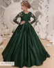 vestidos verde escuro pageant