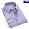 Camisa social masculina AOWOFS Camisa social preta manga longa Camisas de trabalho de escritório tamanho grande Roupas masculinas 8XL 5XL 7XL 6XL Casamento personalizado11