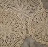 Round Lace Bomull Bordsplats Mat Virka Kaffe Placemat Kudde Jul Ny År Coaster Cup rån Tea Matily Doily Kitchen