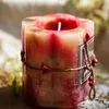 Rookloze thee kaars romantische decoratieve bloemblaadje natuurlijke soja wax kaars Valentijnsdag bruiloft kerst aromatherapie kaars