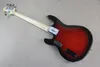 Ray 4 Electric Bass Black Ring Red Body Two Pickup Active Lines4006687