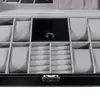 Новые 8 сетки + 3 смешанные искусственные кожаные часы ящики хранения организатор коробки ювелирных изделий кольцо дисплея часы чехол черный дисплей коробка корпуса