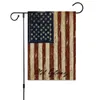 Mix Color Independence Day Garden Flag Linen USA Utskrift Flaggor Hängande Flaggor Inomhus Utomhus Heminredning