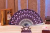 New Sequins Dancing Fan Creative Design Peacock Folding Hand Fans Women Stage Performance Prop Multi Color