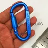 Kvalitet Carabiners Metal D Style Strong Carabiner Clip Hook Hanger med skruvlås för att klättra utomhus sport camping vandring antislip aluminium legering