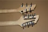 Factory Custom Doppelhals-E-Gitarre in Silber mit 6 + 12 Saiten, Ahorngriffbrett, Chrom-Hardware, individuelles Angebot