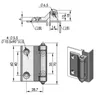 Switch control box door furniture hinge Electric Cabinet Enclosure Communication Equipment fitting power case Mechanical Industry hardware