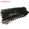 Glamorous Kambodżańscy Human Włosy Naturalny Kolor Tight Curly Brazylijski Włosy Warzystwo 1 Pakiet Tanie Peruwiańskie Indiańskie Malezyjskie Kręglone Hair Extensions