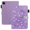 Butterfly Rhinestones Leather Tablet Cover for iPad Air Pro 11 9.7 Mini 1/2/3/4/5 Samsung Galaxy Tab A T860 Multi Card Slots Protective Case