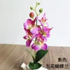 28cm 5heads artificiell orkidé blomma gren hem trädgård dekoration diy bröllop blomma vägg bågar falska blommor flores