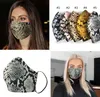 PM2.5 Maschera per il viso con stampa leopardata per feste in cotone Maschera per purificare l'aria antipolvere Maschera per adulti Maschere traspiranti riutilizzabili regolabili