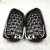 Een paar vooraan diamanten nierrooster voor F10 F18 F30 E90 G30 G38 X1 X3 X4 X5 X6 Z4 Glossy Black Car Tuning2580418