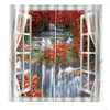 3D Printing Curtain Sea of flowers Curtains For Living Room Bedroom pink Curtain Window Blackout Hotel Drapes