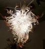 Élégant fleur lustre feuille mode nouveau salon Foyer verre éclairage Vintage lustre en verre soufflé à la main