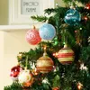 24pcs/lot 30mm rawn ball rolements decord tree decor babble bauble Xmas Party Hanging Ball Ornament Decorts لعيد الميلاد