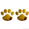 Um par de adesivos de carro com design legal pata 3d animal cão gato urso pegada pegada 3m decalque adesivos de carro prata gold5761635