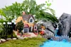 Mini Castle Micro Landscape Ornaments Fairy Garden Miniatures Castles House Villa Woodland Resin Crafts Dekorationer Stakes Craft för hem