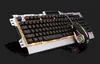 Backlights USB Проводная клавиатура и мышь Комплект Optical Gaming Keyboard с телефона Держатель освещающего металлических ключей Стенд Дыхательные светов Gamer