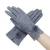Mode-Frauen Handschuhe Touchscreen Handschuhe Fünf Finger Hohe Qualität Winter Warme Wollhandschuhe