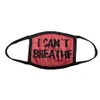 I Cant Breathe Face Masks I can't breathe Letter Printed Washable Anti Dust Outdoor Sports Riding Masks 200pcs OOA8067