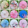 Chinese Traditional Craft Oil Paper Umbrella Wooden Handle Silk Cloth Umbrella Rainproof Dance Cos Umbrella Wedding Decoration BH2165 CY