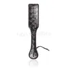 Bondage Nuova pelle PU goffrata Paddle Slapper Whip Restraint Queen Gioco di ruolo #R46