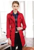 gorące wyprzedaże! Wiosenne Kobiety Moda Anglia X-Long Style Płaszcz Trench / Wysokiej Jakości Nazwa marki Casual Casual Długi Trench / Jacket B8684F310 4 Kolory