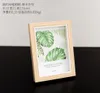 Photo frame set table creative European small luxury modern simple glass wood frame wall wooden wood color ornaments