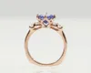 Luxuriöser und exquisiter Ring aus 925er-Sterlingsilber in Blau, Geschenk für Liebhaber, Diamant-Prinzessin, Hochzeit, Verlobungsring, Schmuck 6–10